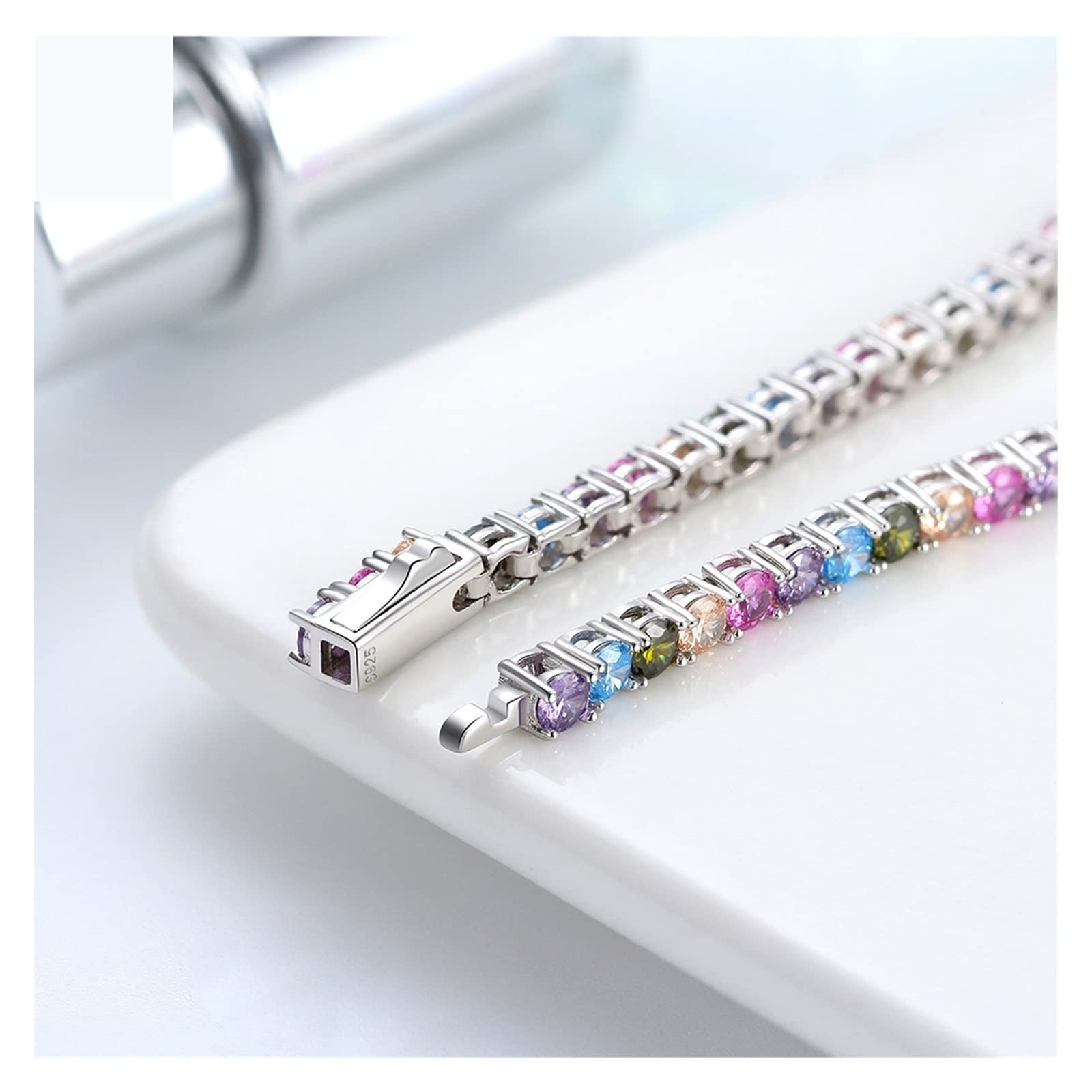 美品 スタージュエリー テニスブレスレット シルバー クリスタル